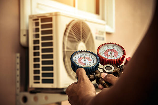 Professional Hvac technician working in Brighton, CO